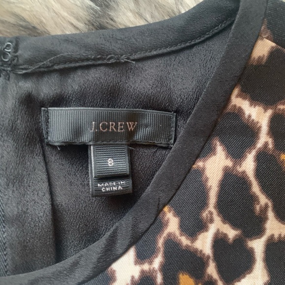 J. Crew Leopard animal Print A-Line Shift dress - Picture 6 of 12